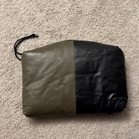 Kassl Black and Olive Women's Pillow Bag Clutch - Picture 3 of 3